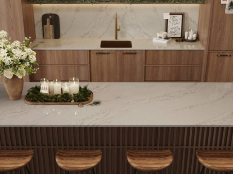 THI CÔNG ỐP ĐÁ HOA CƯƠNG CHO BẾP ĂN ĐĂK LĂK