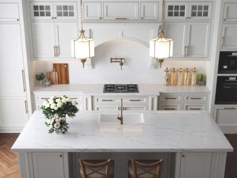 THI CÔNG ỐP ĐÁ HOA CƯƠNG CHO BẾP ĂN ĐĂK LĂK