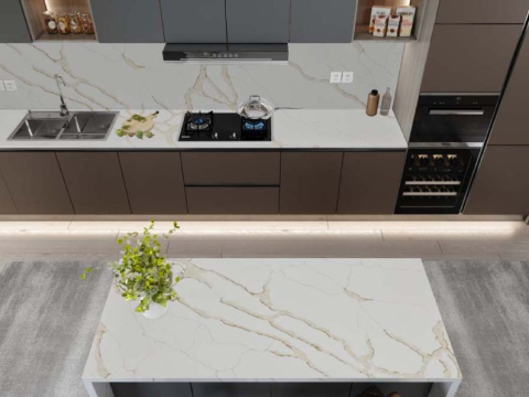 THI CÔNG ỐP ĐÁ HOA CƯƠNG CHO BẾP ĂN ĐĂK LĂK