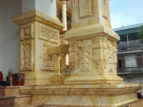 THI CÔNG ỐP ĐÁ MẶT TIỀN BIỆT THỰ TẠI ĐĂK LĂK