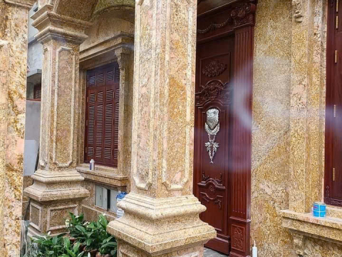 THI CÔNG ỐP ĐÁ MẶT TIỀN BIỆT THỰ TẠI ĐĂK LĂK