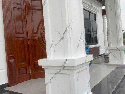 THI CÔNG ỐP ĐÁ HOA CƯƠNG MẶT TIỀN CÔNG TRÌNH