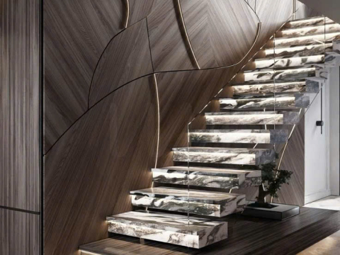 THI CÔNG CẦU THANG ỐP ĐÁ HOA CƯƠNG SANG TRỌNG ĐĂK LĂK